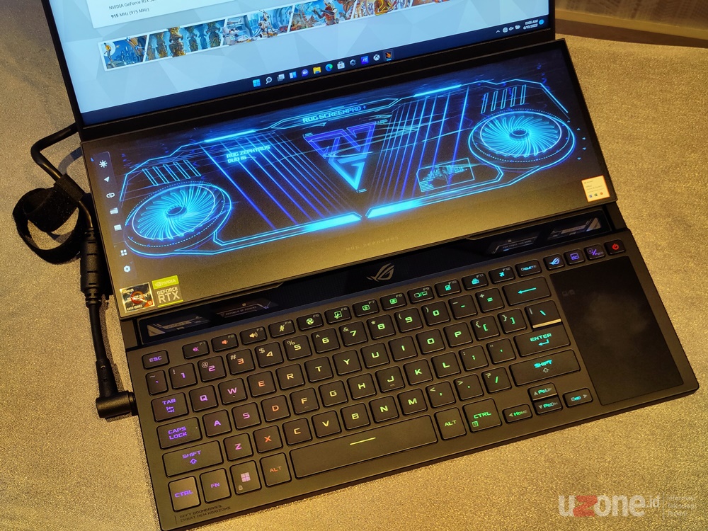 FOTO: Asus ROG Zephyrus Duo 16, Punya Dua Layar Dengan Nebula HDR